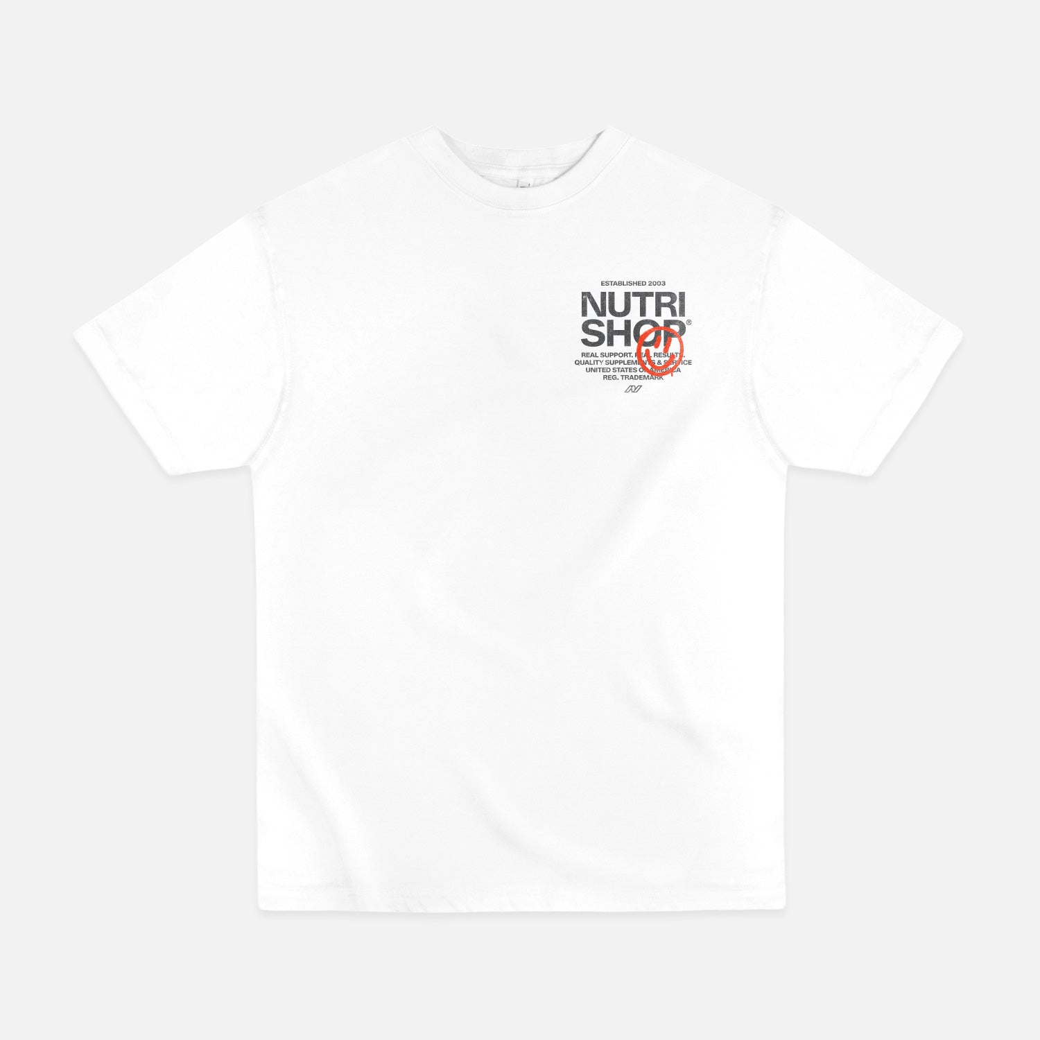 Garment-Dye Happy Stencil T-Shirt